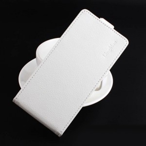 Чехол вертикальная книжка на силиконовой основе на магнитной защелке для Xiaomi Mi Note 2  Белый