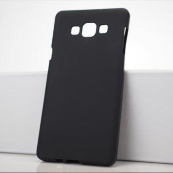 Силиконовый непрозрачный чехол для Samsung Galaxy A7 Черный