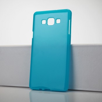 Силиконовый непрозрачный чехол для Samsung Galaxy A7 Голубой