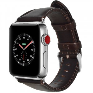 Кожаный водоотталкивающий ремешок для Apple Watch Series 4/5 44мм/Series 1/2/3 42мм