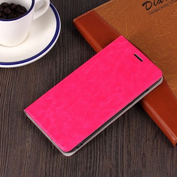 Водоотталкивающий чехол флип подставка на силиконовой основе для Samsung Galaxy A3 (2016) Розовый