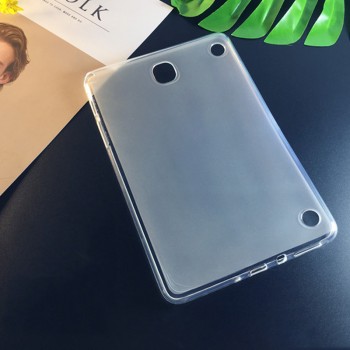 Силиконовый матовый полупрозрачный чехол для Samsung Galaxy Tab A 8 Белый