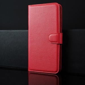 Чехол портмоне подставка на силиконовой основе с отсеком для карт на магнитной защелке для Sony Xperia T3 Красный