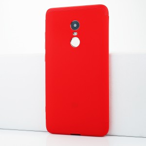 Трехкомпонентный сборный матовый пластиковый чехол для Xiaomi RedMi Note 4 Красный