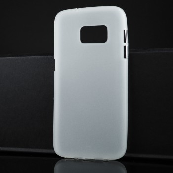 Силиконовый матовый полупрозрачный чехол для Samsung Galaxy S7 Белый