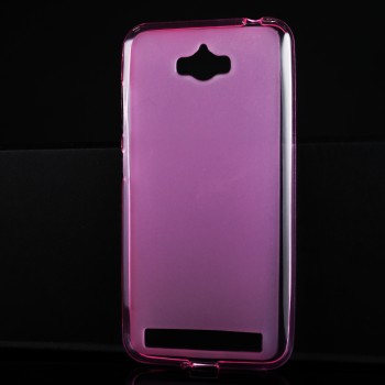 Силиконовый матовый полупрозрачный чехол для ASUS ZenFone Max Розовый