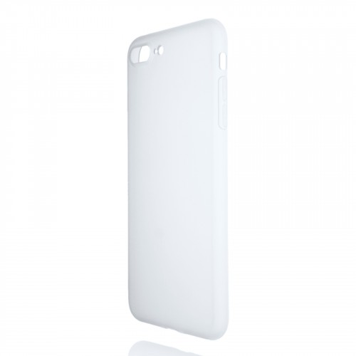 Силиконовый матовый полупрозрачный чехол для Iphone 7 Plus/8 Plus, цвет Белый