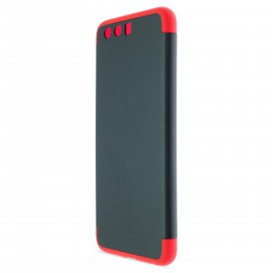 Двухкомпонентный сборный пластиковый матовый чехол для Huawei P10 Красный