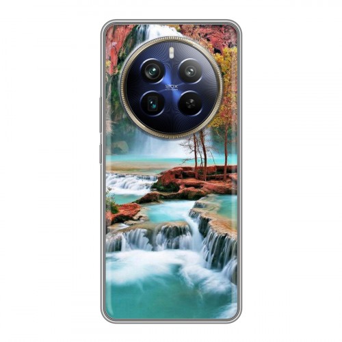 Дизайнерский силиконовый чехол для Realme 12 Plus 5G Водопады