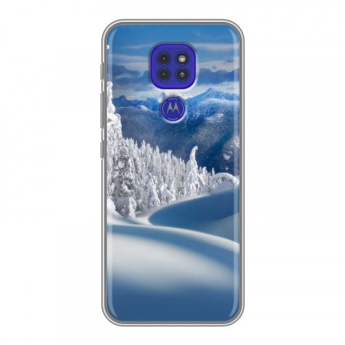 Дизайнерский силиконовый чехол для Motorola Moto G9 Play Зима
