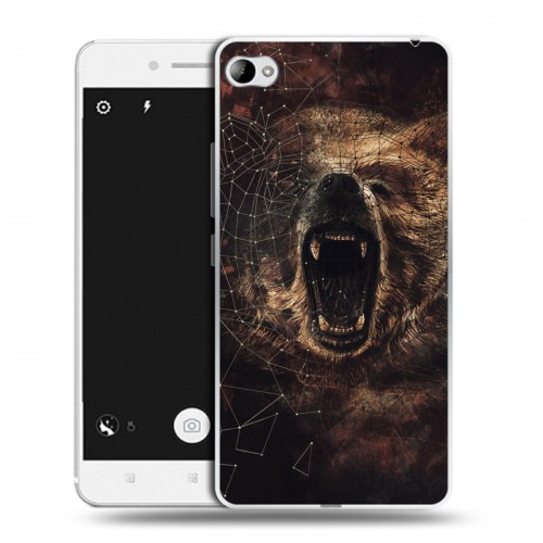 Дизайнерский пластиковый чехол для Lenovo S90 Коллаж с животными