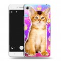 Дизайнерский пластиковый чехол для Lenovo S90 Космик кошки
