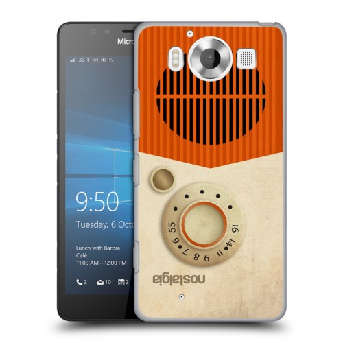 Дизайнерский пластиковый чехол для Microsoft Lumia 950 Винтажное радио