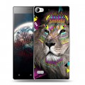 Дизайнерский пластиковый чехол для Lenovo Vibe X2 Животный стиль