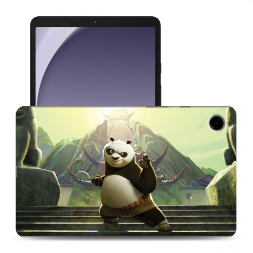 Дизайнерский силиконовый чехол для Samsung Galaxy Tab A9 Кунг-фу панда