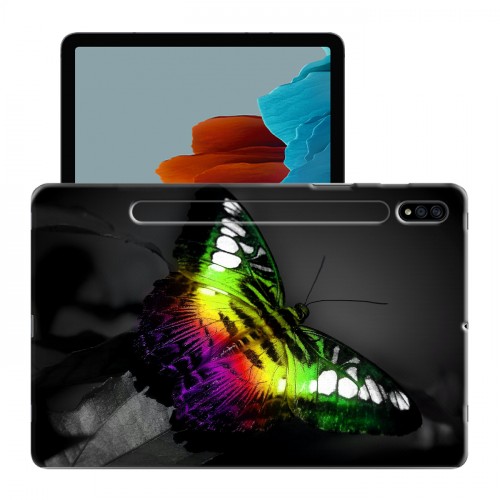 Дизайнерский силиконовый чехол для Samsung Galaxy Tab S7 Бабочки