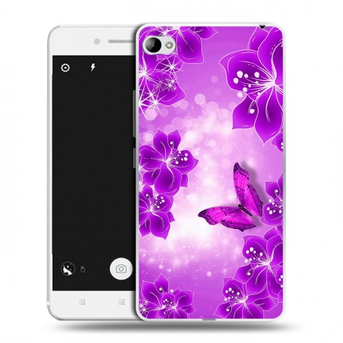 Дизайнерский пластиковый чехол для Lenovo S90 Бабочки