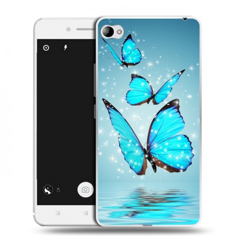 Дизайнерский пластиковый чехол для Lenovo S90 Бабочки
