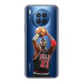 Полупрозрачный дизайнерский пластиковый чехол для Huawei Nova 8i НБА