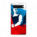 Дизайнерский пластиковый чехол для Google Pixel 6 Российский флаг