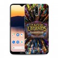 Дизайнерский силиконовый с усиленными углами чехол для Nokia 2.3 League of Legends