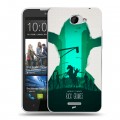 Дизайнерский пластиковый чехол для HTC Desire 516 Ходячие Мертвецы