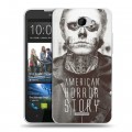 Дизайнерский пластиковый чехол для HTC Desire 516 Американская История Ужасов