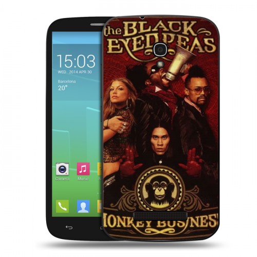 Дизайнерский пластиковый чехол для Alcatel One Touch Pop S9 Black Eyed Peas