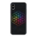 Дизайнерский силиконовый чехол для Iphone x10 Coldplay