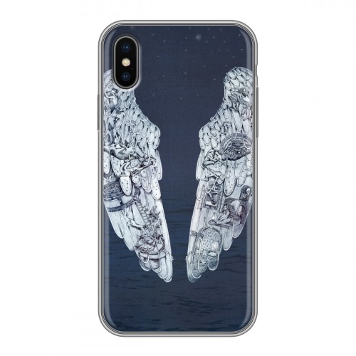 Дизайнерский силиконовый чехол для Iphone x10 Coldplay