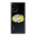 Полупрозрачный дизайнерский пластиковый чехол для XIaomi Poco F5 Москва