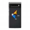 Полупрозрачный дизайнерский силиконовый с усиленными углами чехол для Google Pixel 6 Абстракции 3