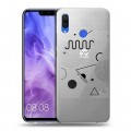 Полупрозрачный дизайнерский пластиковый чехол для Huawei Nova 3i Абстракции 1