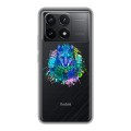 Полупрозрачный дизайнерский пластиковый чехол для Xiaomi Redmi K70 5G Волки