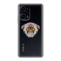 Дизайнерский силиконовый чехол для XIaomi Poco F5 Животный арт 4