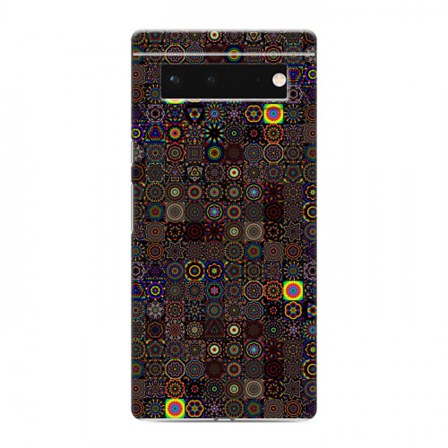 Дизайнерский силиконовый с усиленными углами чехол для Google Pixel 6 Оптические иллюзии