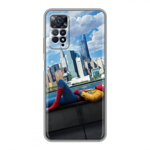 Дизайнерский силиконовый чехол для Xiaomi Redmi Note 11 Pro Человек - паук