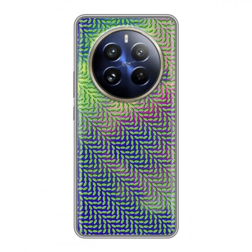 Дизайнерский силиконовый чехол для Realme 12 Pro Plus Оптические иллюзии