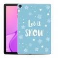 Дизайнерский силиконовый чехол для Huawei MatePad T10 снежинки