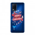 Полупрозрачный дизайнерский пластиковый чехол для Realme Narzo 30 5G Новый год