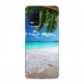Дизайнерский силиконовый с усиленными углами чехол для Realme Narzo 30 5G пляж