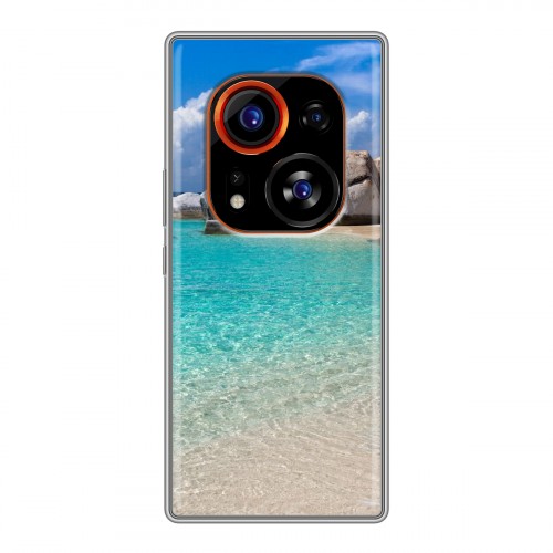 Дизайнерский силиконовый чехол для Tecno Phantom X2 Pro пляж