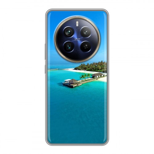 Дизайнерский силиконовый чехол для Realme 12 Plus 5G пляж