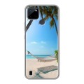 Дизайнерский силиконовый чехол для Realme C21Y пляж