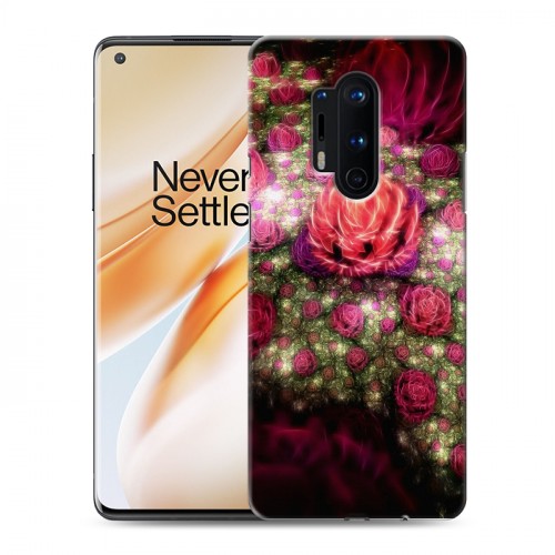 Дизайнерский силиконовый чехол для OnePlus 8 Pro Абстракции Фрактал