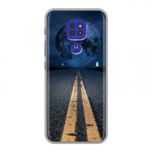 Дизайнерский силиконовый чехол для Motorola Moto G9 Play ночь
