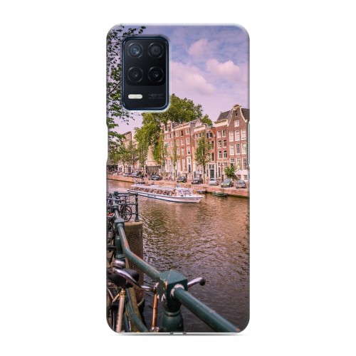 Дизайнерский силиконовый с усиленными углами чехол для Realme Narzo 30 5G амстердам