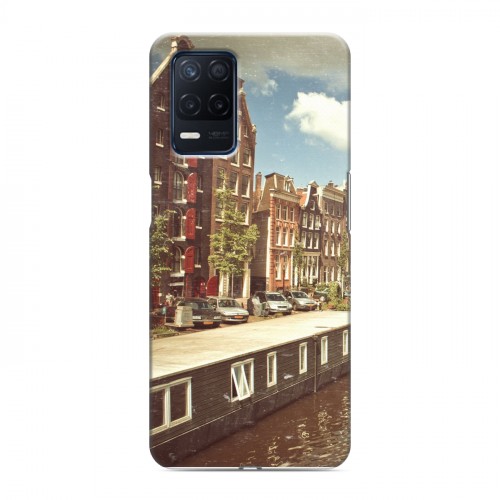 Дизайнерский силиконовый с усиленными углами чехол для Realme Narzo 30 5G амстердам