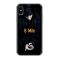 Дизайнерский силиконовый чехол для Iphone x10 Eminem