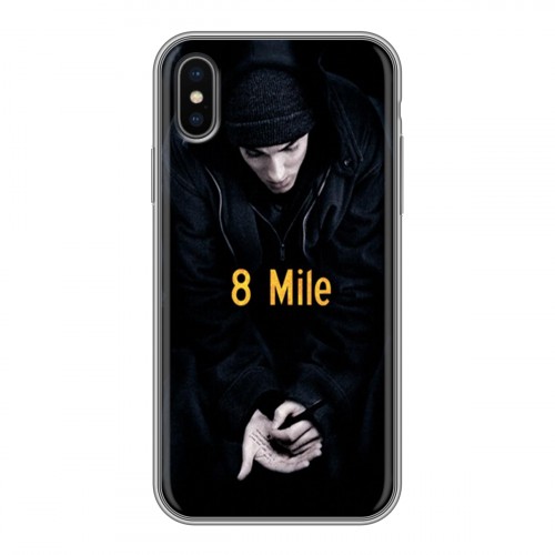 Дизайнерский силиконовый чехол для Iphone x10 Eminem